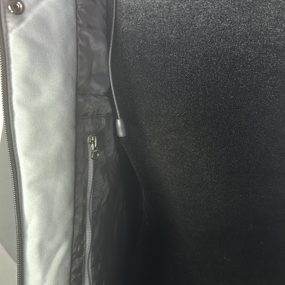 New Era Pinstripe Bowl Yankee Stadium Gray down Jacket Mens Size Small - Picture 10 of 15